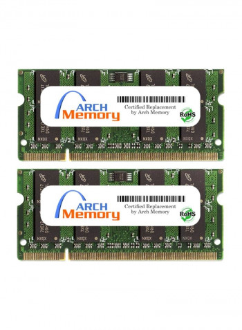 2-Piece SODIMM DDR2 RAM For HP Pavilion Entertainment DV7-1228CA 2GB