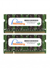 2-Piece SODIMM DDR2 RAM For HP Pavilion Entertainment DV7-1230ED 2GB