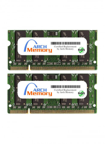2-Piece SODIMM DDR2 RAM For HP Pavilion Entertainment DV7-1230ED 2GB