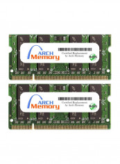 2-Piece SODIMM DDR2 RAM For HP Pavilion Entertainment dv7-1270eg 2GB Multicolour