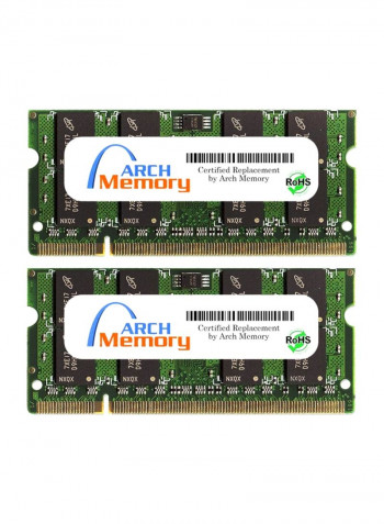 2-Piece SODIMM DDR2 RAM For HP Pavilion Entertainment DV7-1299ED 2GB