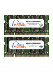 2-Piece SODIMM DDR2 RAM For HP TouchSmart tx2-1270US 2GB Multicolour