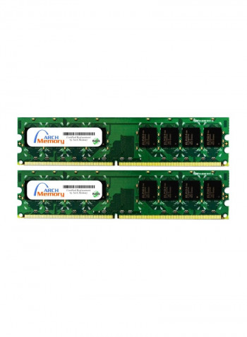 2-Piece UDIMM DDR2 RAM For HP Pavilion P6011UK 2GB Multicolour