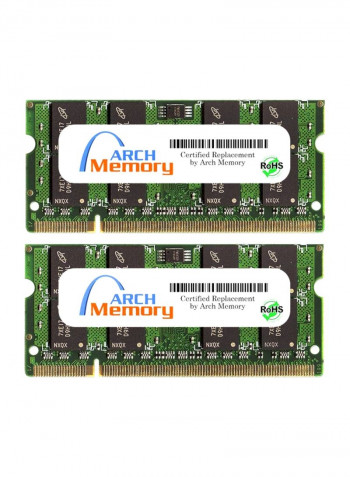 2-Piece SODIMM DDR2 RAM For HP Pavilion DV3-2008TX 2GB Multicolour