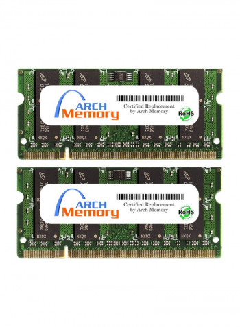 2-Piece SODIMM DDR2 RAM For HP Pavilion DV3-2101TU 2GB Multicolour