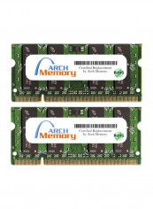 2-Piece SODIMM DDR2 RAM For HP Pavilion Entertainment DV7-1210ED 2GB