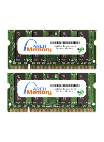 2-Piece SODIMM DDR2 RAM For HP Pavilion Entertainment DV7-1210ED 2GB