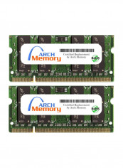2-Piece SODIMM DDR2 RAM For HP Pavilion Entertainment dv7-1225eo 2GB