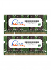 2-Piece SODIMM DDR2 RAM For HP Presario CQ35-110TX 2GB Multicolour
