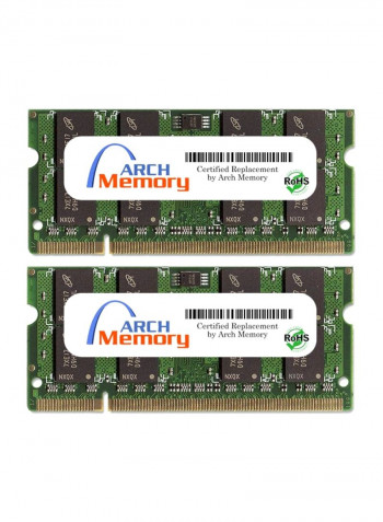 2-Piece SODIMM DDR2 RAM For HP Presario CQ35-110TX 2GB Multicolour