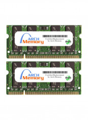 2-Piece SODIMM DDR2 RAM For HP Presario CQ40-517TU 2GB Multicolour