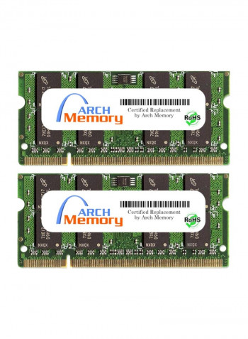 2-Piece SODIMM DDR2 RAM For HP Presario CQ40-517TU 2GB Multicolour