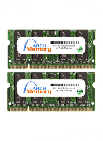 2-Piece SODIMM DDR2 RAM For HP TouchSmart TX2-1035EE 2GB Multicolour
