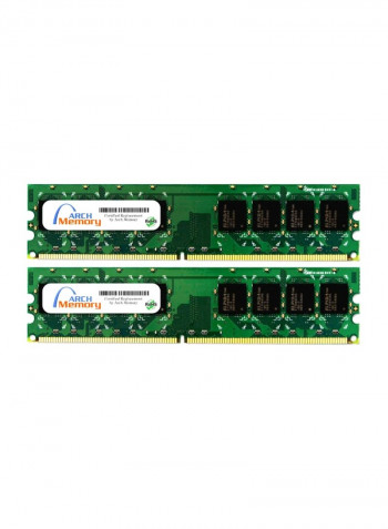 2-Piece UDIMM DDR2 RAM For Lenovo ThinkCentre M55P 8798 Series 2GB Multicolour