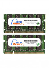 2-Piece SO-DIMM DDR2 RAM Set For HP Pavilion Entertainment dv7-1270es 2GB