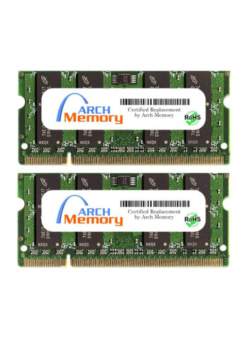 2-Piece SODIMM DDR2 RAM For HP Pavilion Entertainment DV6-1210SF 2GB