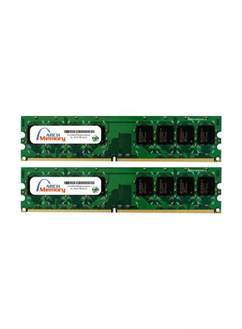2-Piece UDIMM DDR2 RAM For HP Pavilion p6021it Desktop 2GB Multicolour