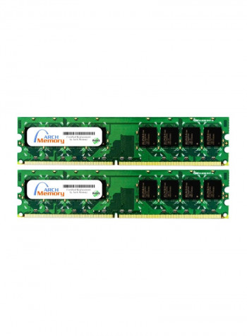 2-Piece UDIMM DDR2 RAM For Lenovo ThinkCentre M55E 6490-97U 2GB