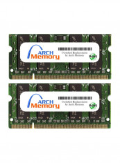 Pack Of 2 SODIMM DDR2 RAM For HP Pavilion Entertainment dv7-1230eo 2GB