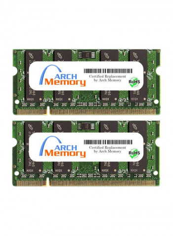 2-Piece DDR2 RAM For Asus F5SR-AP002C 2GB Multicolour
