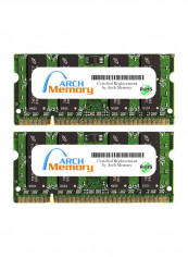 2-Piece DDR2 RAM For Dell Vostro 1310 Celeron M 2.13 GHz 2GB Multicolour