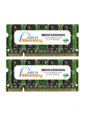 2-Piece DDR2 RAM For Dell Vostro 1310 Celeron M 2.13 GHz 2GB Multicolour
