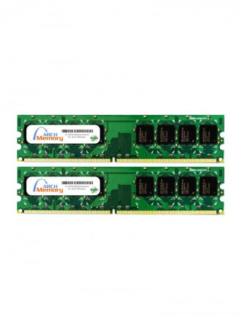 2-Piece DDR2 RAM For Lenovo ThinkCentre M55p 8808-9HU 2GB