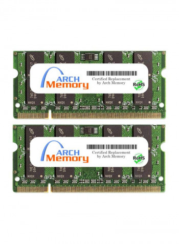 2-Piece DDR2 RAM For Asus F8Dc 2GB