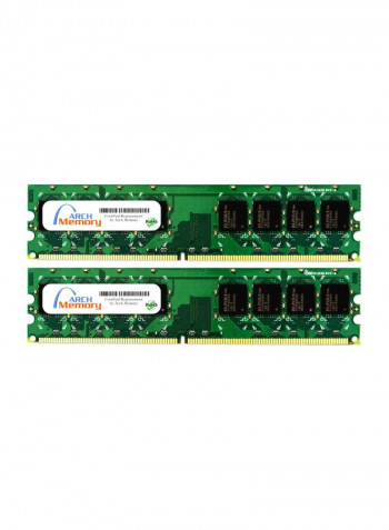 2-Piece UDIMM DDR2 RAM For Asus V3-P5G965 2GB