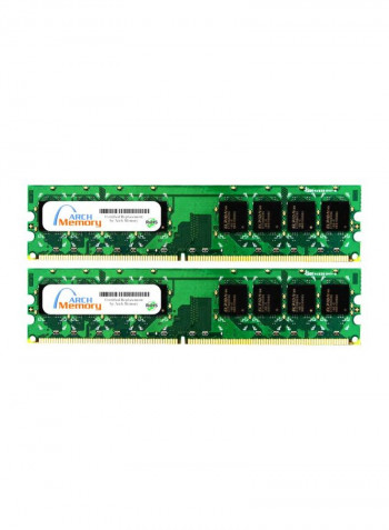 2-Piece UDIMM DDR2 RAM For Lenovo ThinkCentre M52 8113-15U 2GB Multicolour