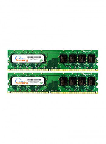2-Piece UDIMM DDR2 RAM For Lenovo ThinkCentre M52 8114-W8U 2GB Multicolour