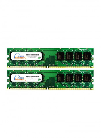 2-Piece UDIMM DDR2 RAM For Lenovo ThinkCentre M55p 8798-D4Y 2GB Multicolour