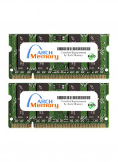 2-Piece DDR2 RAM For Asus F3Q Series 2GB Multicolour