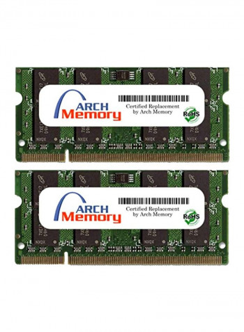 2-Piece SODIMM DDR2 RAM Set 2GB Green