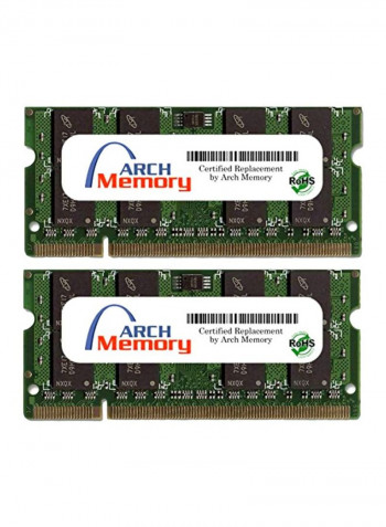 2-Piece SODIMM DDR2 RAM Set 2GB Green