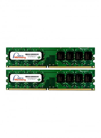 2-Piece UDIMM DDR2 RAM Set 2GB Green