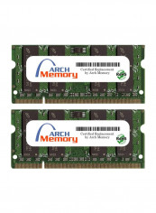 Pack Of 2 SODIMM DDR2 RAM For Dell Latitude E6400 XFR 2GB Green