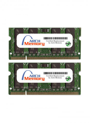 2-Piece SODIMM DDR2 RAM For Lenovo IdeaPad Y53040512AU 2GB Multicolour