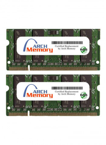 2-Piece SODIMM DDR2 RAM For Asus F81Se 4GB Multicolour