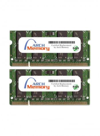 2-Piece SODIMM DDR2 RAM For Asus K50C-SX002D 2GB Multicolour
