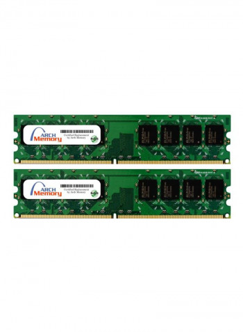 2-Piece UDIMM DDR2 RAM For Dell Optiplex 755 4GB Multicolour