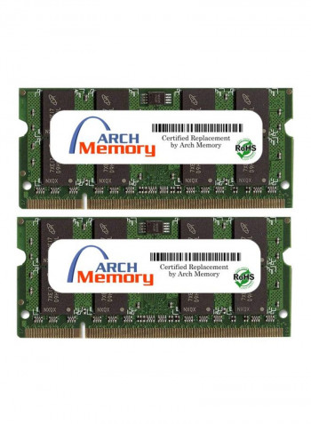Pack Of 2 So-DIMM DDR2 RAM 2GB
