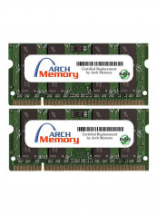 2-Piece SODIMM DDR2 RAM For Asus V1 Series V1Sn 2GB Multicolour