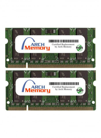 2-Piece DDR2 RAM Set For HP Pavilion DV7-1210EO 2GB