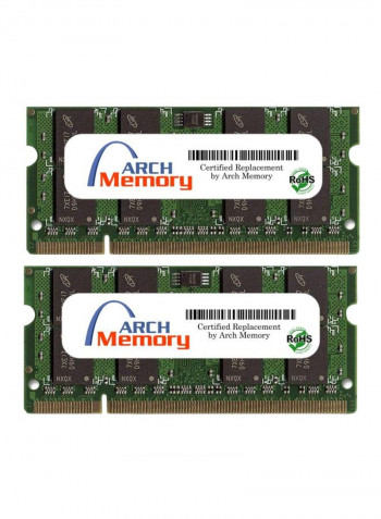 2-Piece SODIMM DDR2 RAM For HP Pavilion Entertainment DV6-1245DX 2GB