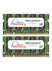 2-Piece SODIMM DDR2 RAM For HP Pavilion Entertainment DV7-1214EA 2GB