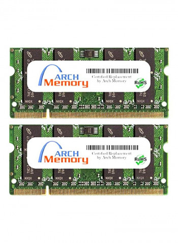 2-Piece SODIMM DDR2 RAM For HP Pavilion Entertainment DV7-1214EA 2GB