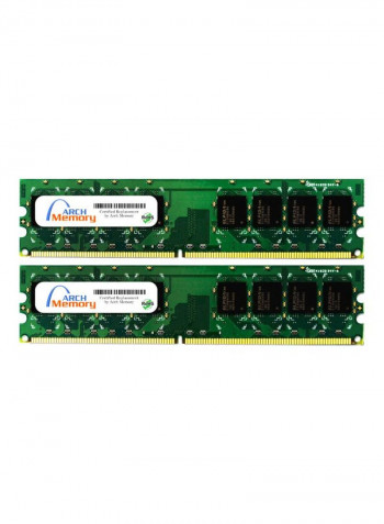 2-Piece UDIMM DDR2 RAM For HP Pavilion Slimline S5136KR 2GB Multicolour