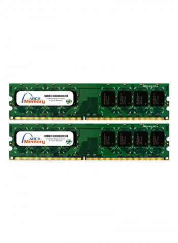 2-Piece UDIMM DDR2 RAM For HP Pavilion Slimline s5180d 2GB Multicolour