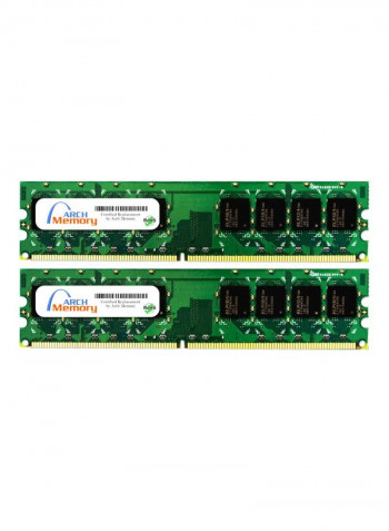 2-Piece UDIMM DDR2 RAM For Lenovo ThinkCentre M55E 9637-QPU 2GB